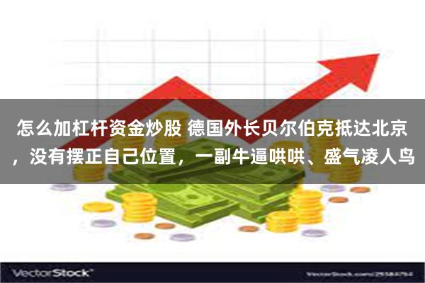 怎么加杠杆资金炒股 德国外长贝尔伯克抵达北京，没有摆正自己位