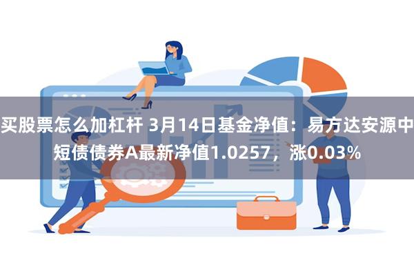 买股票怎么加杠杆 3月14日基金净值：易方达安源中短债债券A